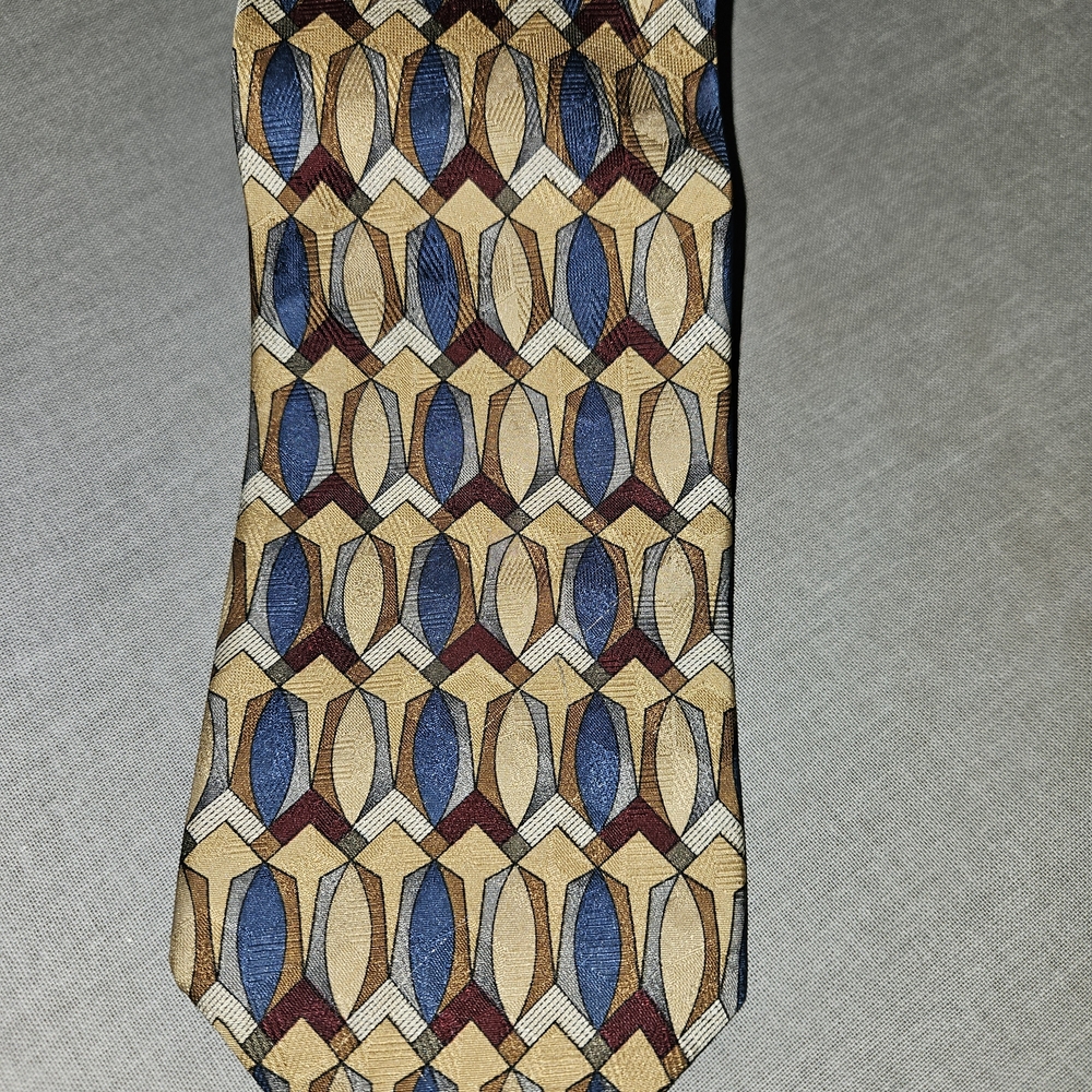 Zianetti Italian Silk Collection Tie 4" Wide 57" Long 100% Silk Made in USA